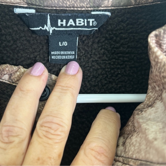 Habit Men's Fleece Pullover Scent Factor Size L/G Sweater Large - Picture 4 of 10